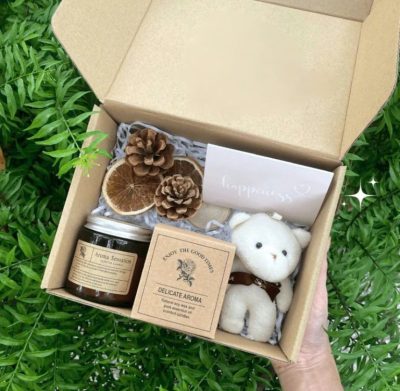 Bộ Set quà tặng Nến thơm và Gấu bông dành cho nam nữ ý nghĩa, quà sinh nhật, tốt nghiệp - Ảnh 2