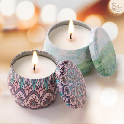 Nến thơm hũ hương Cam Bergamot