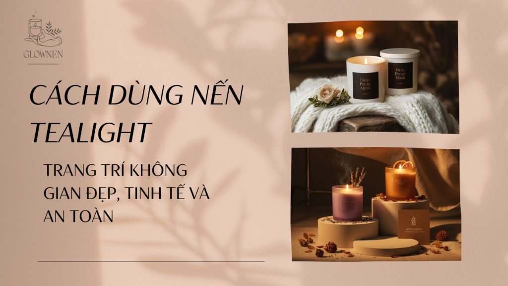 cách dùng nến tealight trang trí